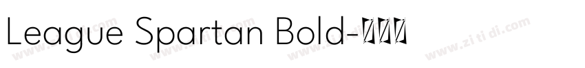 League Spartan Bold字体转换